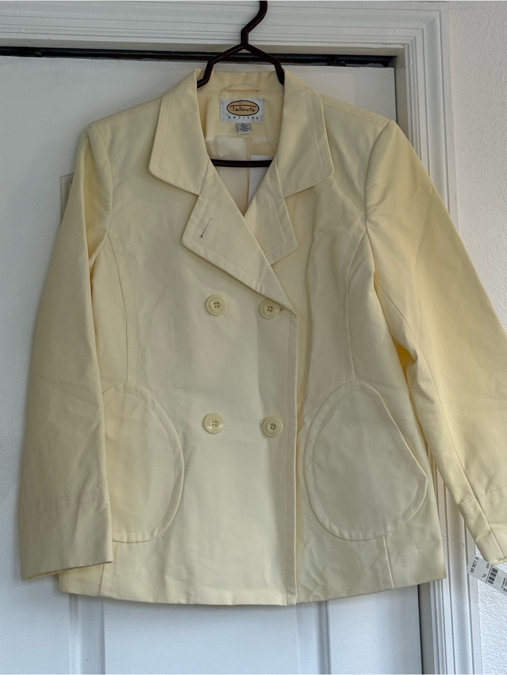Talbots Pale Yellow Double-Breasted Women's Blazer